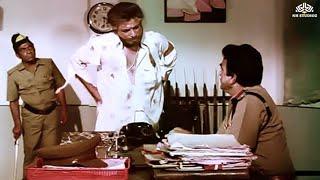 अबे हवलदार तू पंखा चालू कर और तुम फ़ोन लगाओ । kader khan comedy scenes