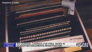 No criminal charges for Biden in classified doc investigation