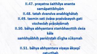 Yoga Sutra  Chanting Tutorial Sadhana Pada--Srivatsa Ramaswami