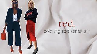 How to wear & style red | Colour guide series #1 | Capsule wardrobe