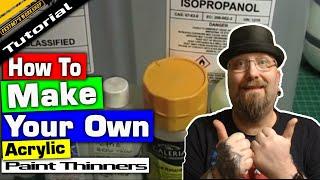 How to - make your own paint thinners for acrylic paints HD