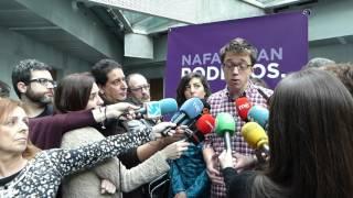 Hay mimbres para crear un gobierno de cambio. Iñigo Errejón en Pamplona