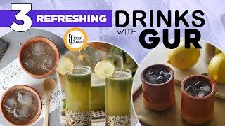 3 Refreshing Drinks with Gur Recipe by Food Fusion