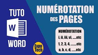 Comment insérer des numéros de pages différents dans un document Word