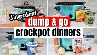 5 DUMP & GO CROCKPOT DINNERS | The EASIEST Tasty Slow Cooker Recipes | CHEAP Slow Cooker Recipes