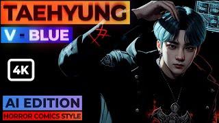 V 'Blue' AI Edition - Kim Taehyung | Horror Comics