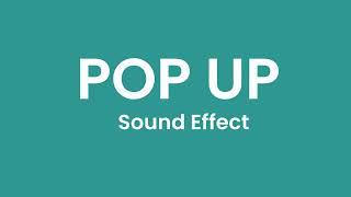 Pop-up sound Effect