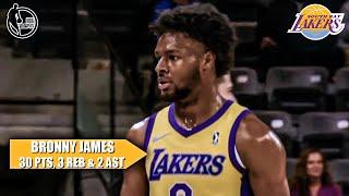 Bronny James scores 30 PTS in first away game with South Bay Lakers  | NBA on ESPN