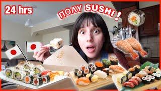 Τρώω SUSHI για 24 ώρες | Marianna Grfld