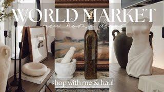 WORLD MARKET NEW HOME DECOR SHOP WITH ME 2025 | CURATED LOOKING HOME DECOR 2025