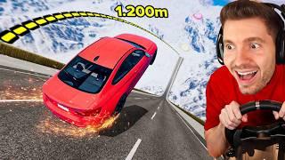 SALTO INFINITO dentro de argolas no BeamNG Drive! (INSANO)