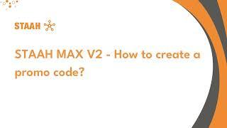 STAAH MAX V2 - How to create a promo code