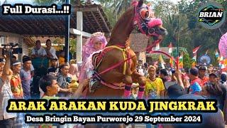 Pemberangkatan Pawai Kuda jingkrak Desa Bringin Bayan Purworejo 29 September 2024