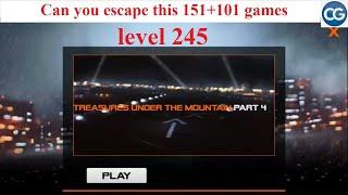 Can you escape this 151+101 games level 245 - TREASURE UNDER THE MOUNTAIN PART 4 - Complete Game