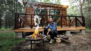 I'm Building a Wooden TERRACE in my Forest House
