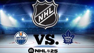 Edmonton OILERS vs Toronto MAPLE LEAFS (NHL 24/25)| 16. NOV  NHL 25 Gameplay #nhl25 #nhl