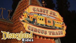 Casey Jr. Circus Train at Night - Disneyland Rides [4K POV]