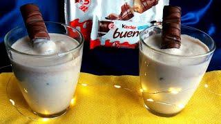 Deliciousnessly | Kinder Bueno Milkshake | How to make homemade Kinder Bueno milkshake