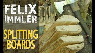 How to split primitive boards from a log. Tips & Tricks for crafting planks with hand tools.