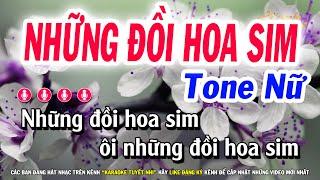 Karaoke Những Đồi Hoa Sim Tone Nữ (La Thứ) NS Tuyết Nhi