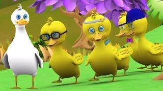 Lima bebek kecil | Lagu sajak anak-anak | Five Little Ducks