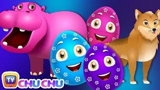 காட்டு விலங்குகளும் அதன் சப்தங்களும் - (Wild Animals & Animal Sounds) ChuChu TV Tamil Surprise Eggs