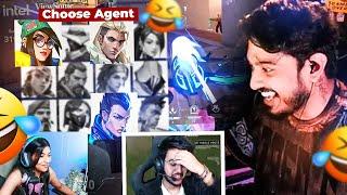 Chat gave me a Challenge - RANDOM AGENT  | VALO Funny Highlights