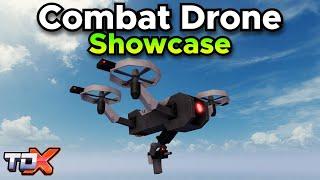 TDX Combat Drone Showcase (Stats, POV Gameplay) - Tower Defense X Roblox
