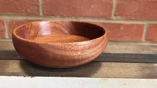 Woodturning - Sapele bowl