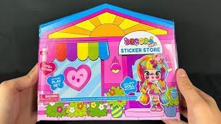 ASMR Unboxing Decora Girlz Sticker Store Playset – Cute Doll & 170+ Stickers!