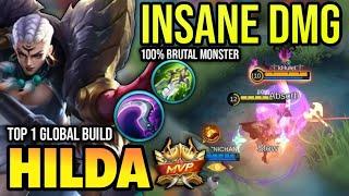 HILDA BEST BUILD 2023 | BUILD TOP 1 GLOBAL HILDA GAMEPLAY | MOBILE LEGENDS