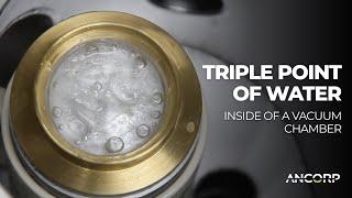 The Triple Point of Water in Vacuum