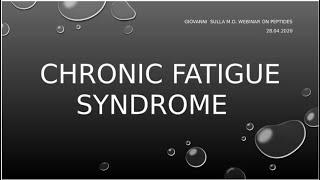 PEPTIDE THERAPY FOR CHRONIC FATIGUE SYNDROME