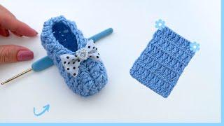 EASY AND QUICK TO MAKE CROCHET SHOES
