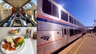 Los Angeles - Flagstaff: Amtrak Train "Southwest Chief" in Roomette Sleeping Car