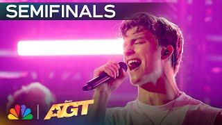 Alex Sampson Sings CATCHY Original Song, "Wallflower" | Semifinals | AGT 2024