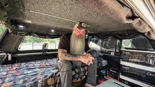 Complete DIY Truck Camping Setup Build | Curtains, Lights, Storage, Refrigerator