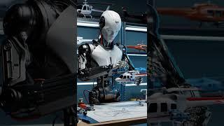 FUTURE ROBOT MAKING HELICOPTER MODELS.