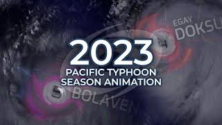 2023 Pacific Typhoon Season Animation