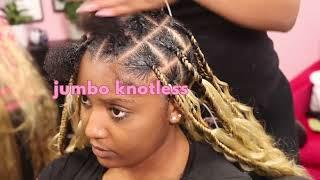 Jumbo Knotless Boho Braids Tutorial