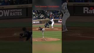 Two seamer compilation #twoseamfastball #pitching #pitchingdrills