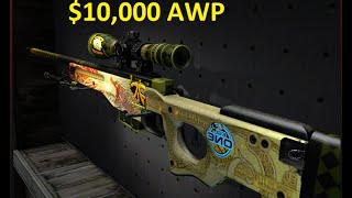 Dragon Lore Souvenir FN gameplay (~$10,000 Awp )