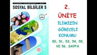 5. SINIF SOSYAL BİLGİLER  DERS KİTABI MEB YAYINLARI 2. ÜNİTE İLİMİZİN GÖRECELİ KONUMU