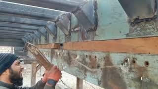 manufacturing process of a new dumper body with amazing Jack pitching skill | truck body tipper