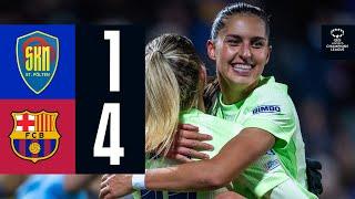 SKN ST. PÖLTEN 1 vs 4 FC BARCELONA | UEFA WOMEN'S CHAMPIONS LEAGUE I HIGHLIGHTS 