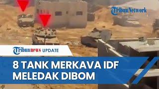 Video Bukti KEKALAHAN IDF di Gaza Utara, 2 Persembunyian & 8 Tank IDF Meledak 'Dibabat' Al-Qassam