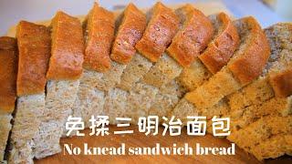 No-Knead Whole Wheat  Bread l No-Fail, no machine, super easy and delicious