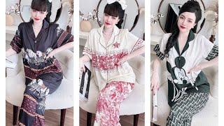 Đồ Bộ Bigsize 60-90kg Vải Lụa Tơ Tầm cao cấp mềm mịn mát - hàng nhà may kỉ #dobo #pyjamas #bigsize