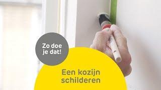 Een kozijn schilderen | Zo doe je dat | Praxis