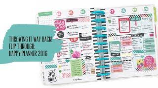 Throwback Thursday: 2016 Happy Planner Flip Through